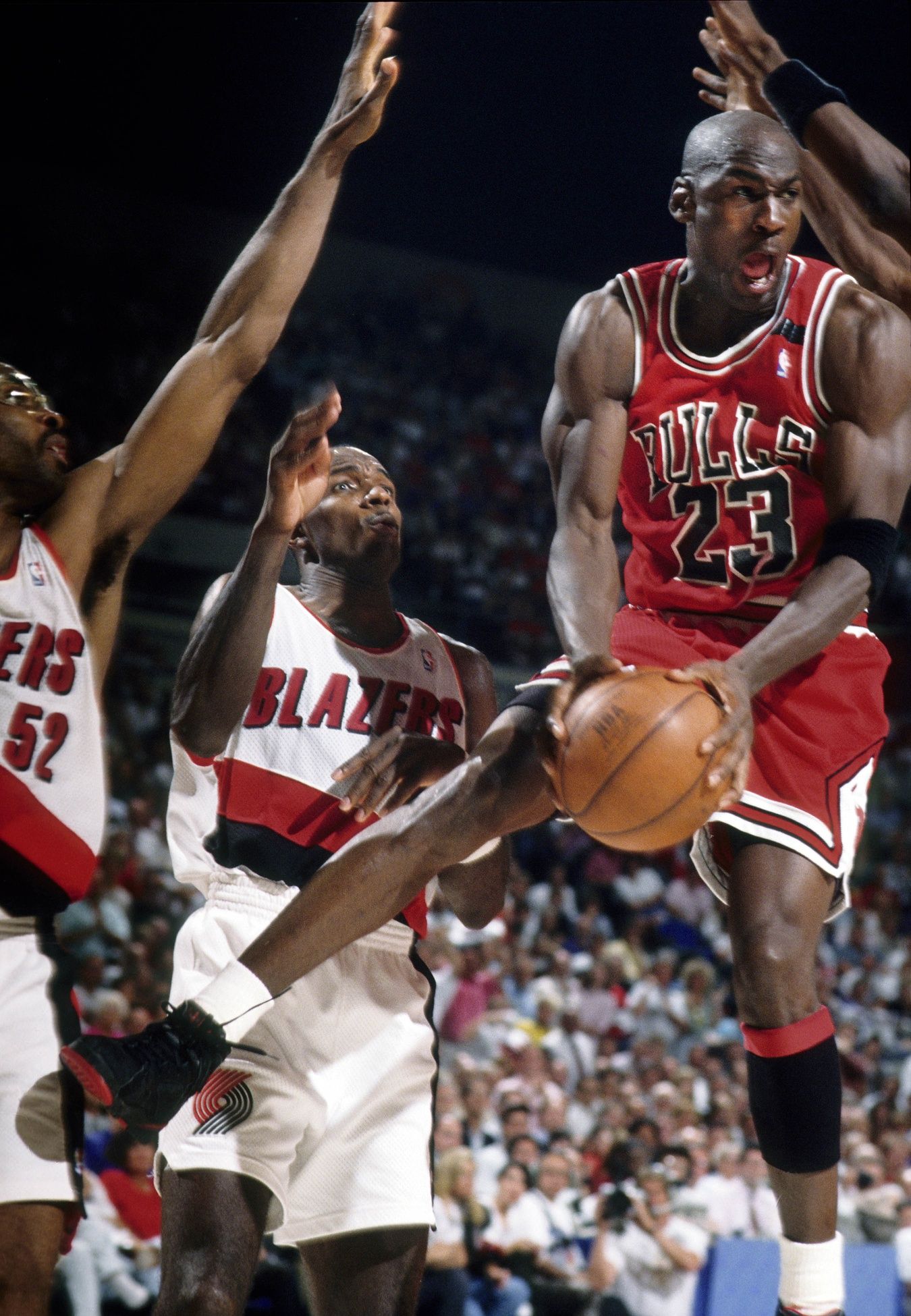 Michael Jordan vs Portland