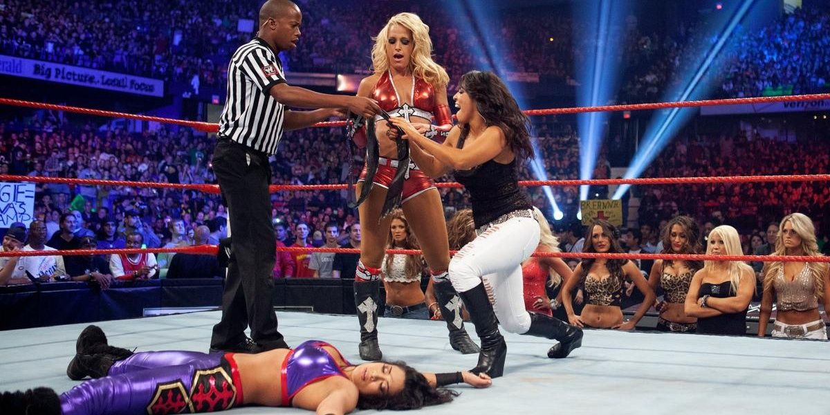 Michelle McCool v Melina Night of Champions 2010 Cropped
