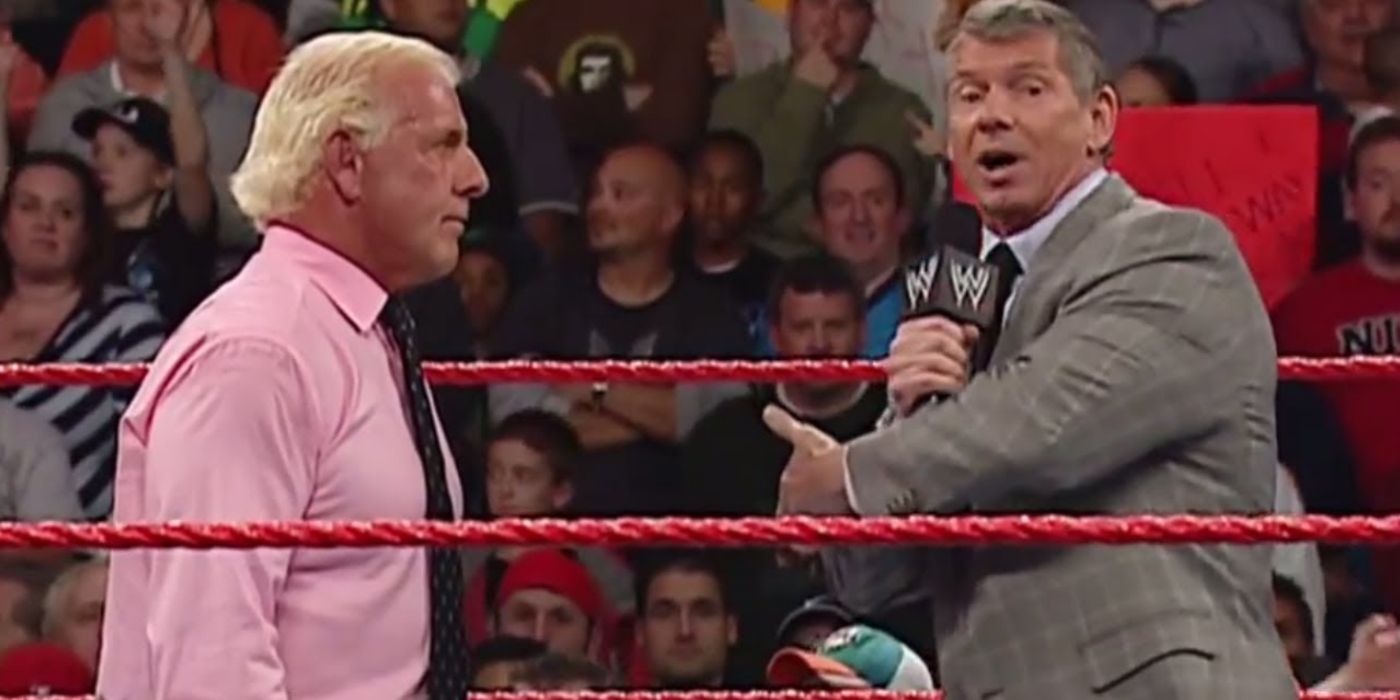 Ric Flair Vince McMahon WWE Raw
