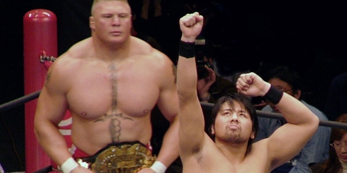 Shinsuke Nakamura and Brock Lesnar