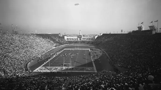 Super Bowl Stadium Black And White