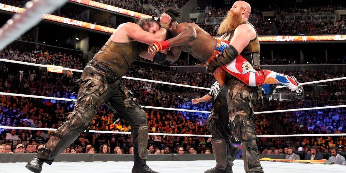 The Bludgeon Brothers v The New Day SummerSlam 2018 Cropped