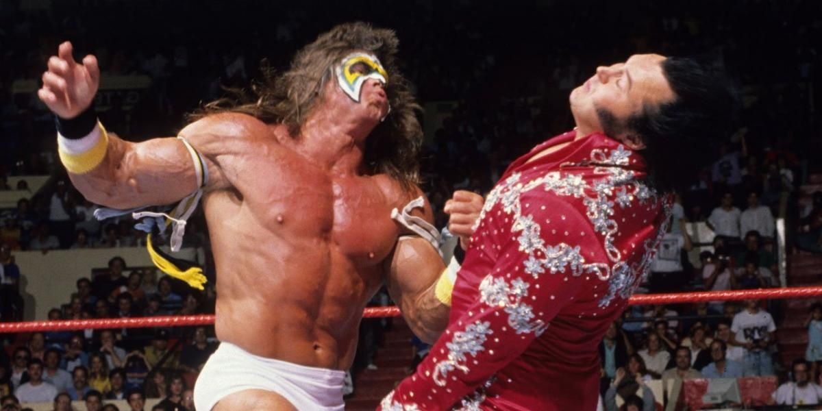 The Honky Tonk Man v The Ultimate Warrior SummerSlam 1988 Cropped