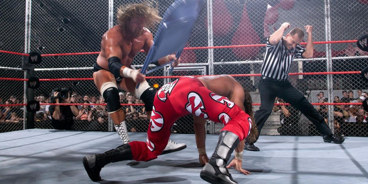 Triple H v Shawn Michaels Bad Blood 2004 Cropped