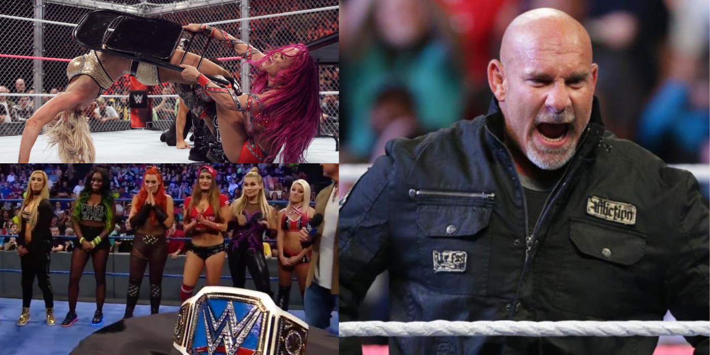 sasha-banks-charlotte-flair-hell-in-a-cell-smackdown-womens-campeonship-goldberg-return-2016