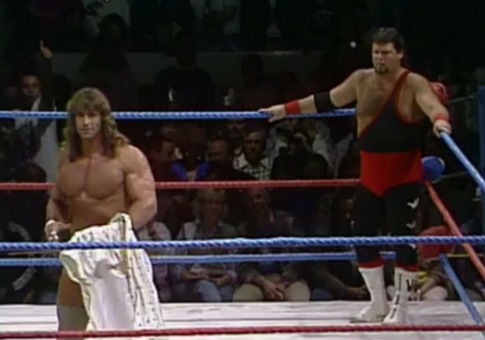 Kerry Von Erich vs. Jerry Lawler at AWA SuperClash 3