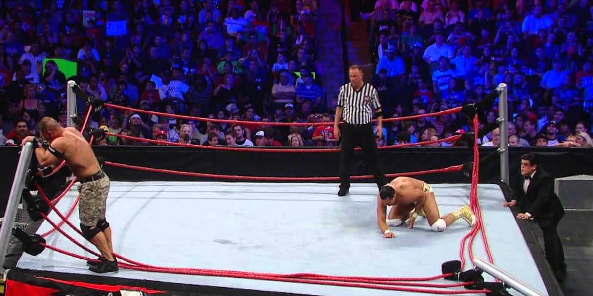 Alberto Del Rio v John Cena Vengeance 2011 Cropped