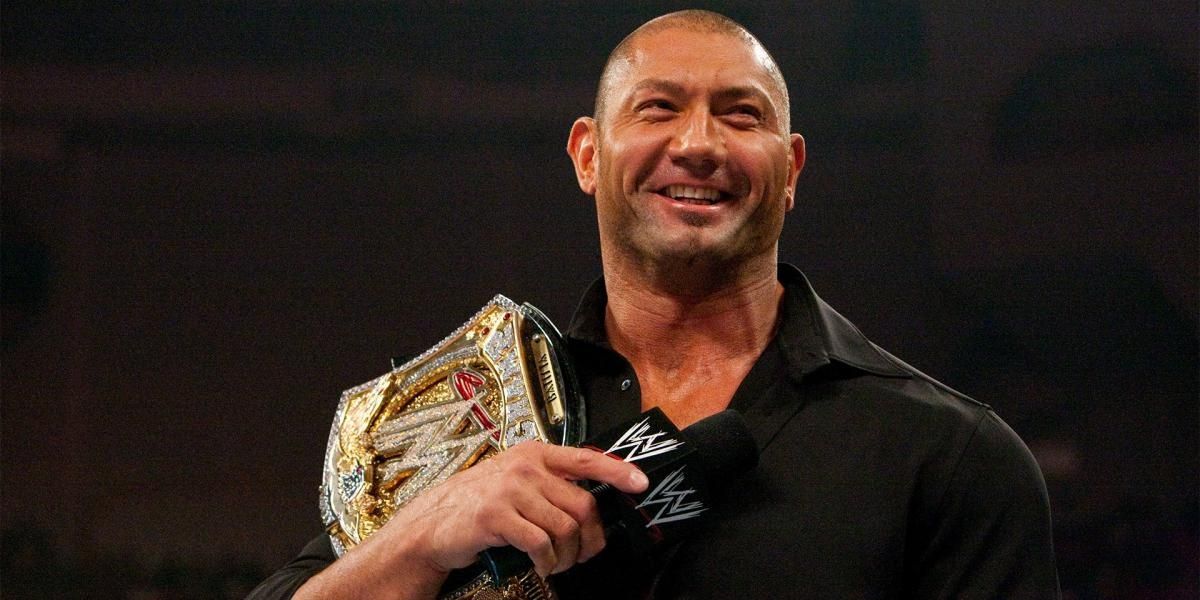 Batista WWE Champion 1st reign 2009 Cropped