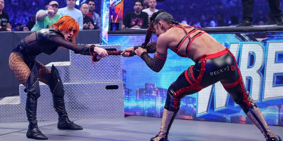 Becky Lynch v Bianca Belair WrestleMania 38 Cropped