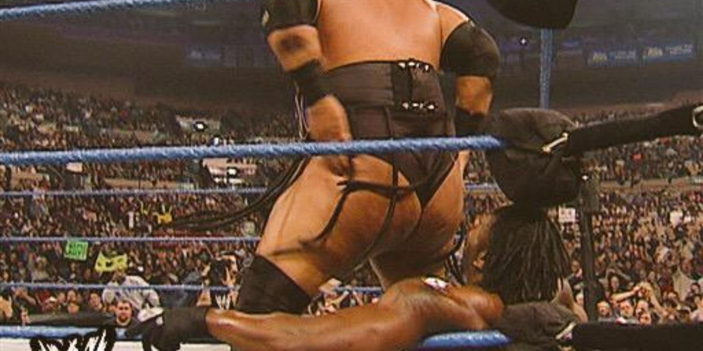 Booker T before taking the stinkface