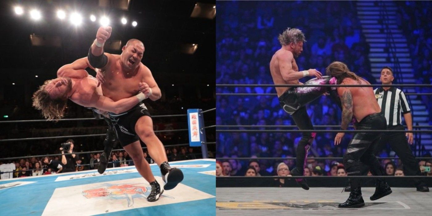NJPW Kenny Omega vs Tomohiro Ishii & Kenny Omega vs Chris Jericho AEW