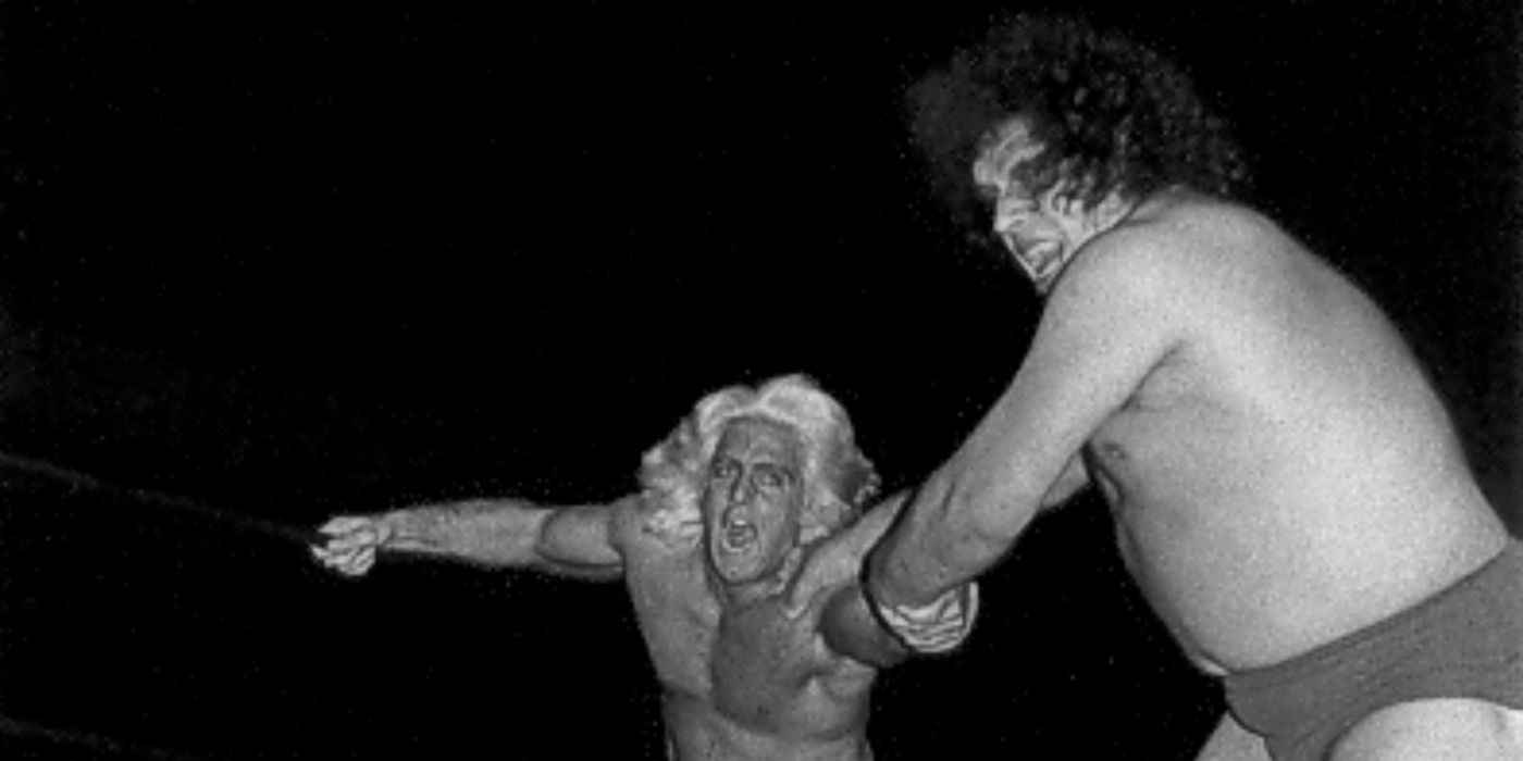 Ric Flair and Andre The Giant in the 70s