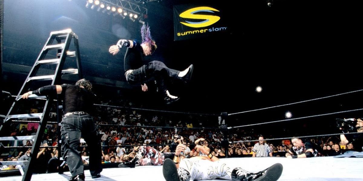 Edge & Christian v Dudley Boyz v Hardy Boyz SummerSlam 2000 Cropped