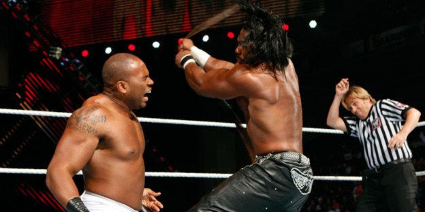 JTG Vs Shad Gaspard in a Strap Match at Extreme Rules 2010