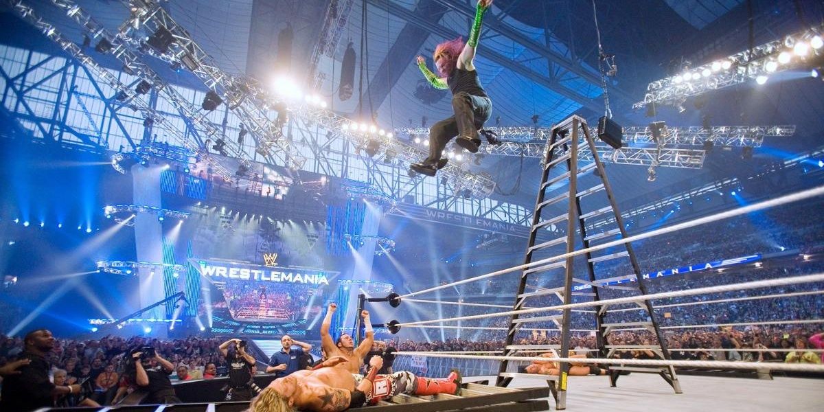 Jeff Hardy Money In The Bank Ladder Match WrestleMania 23 Cropped