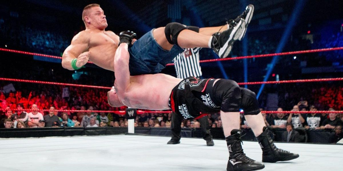 John Cena v Brock Lesnar Extreme Rules 2012 Cropped