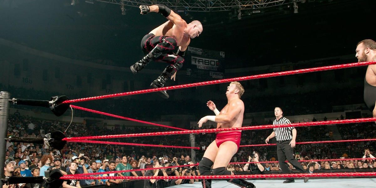 Kane & Big Show v Lance Cade & Trevor Murdoch Taboo Tuesday 2005 Cropped