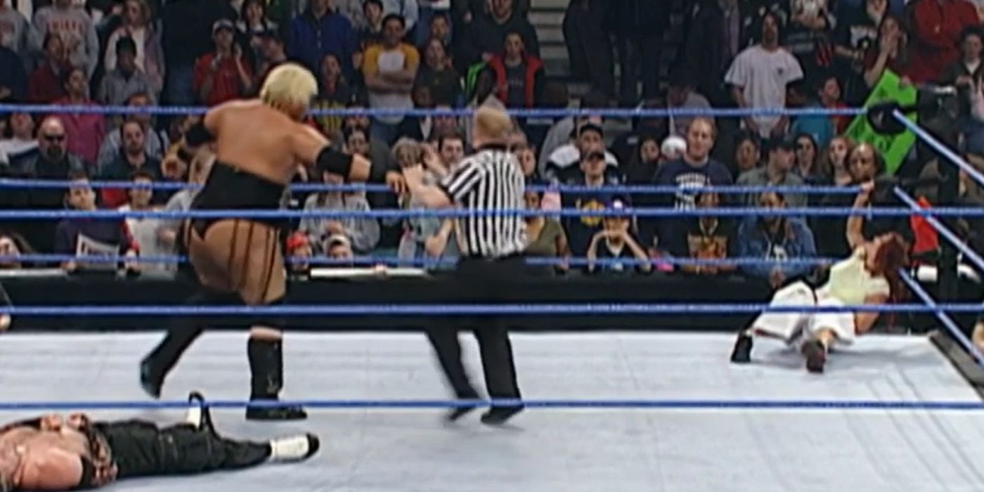 Rikishi going to deliver the stinkface on Lita