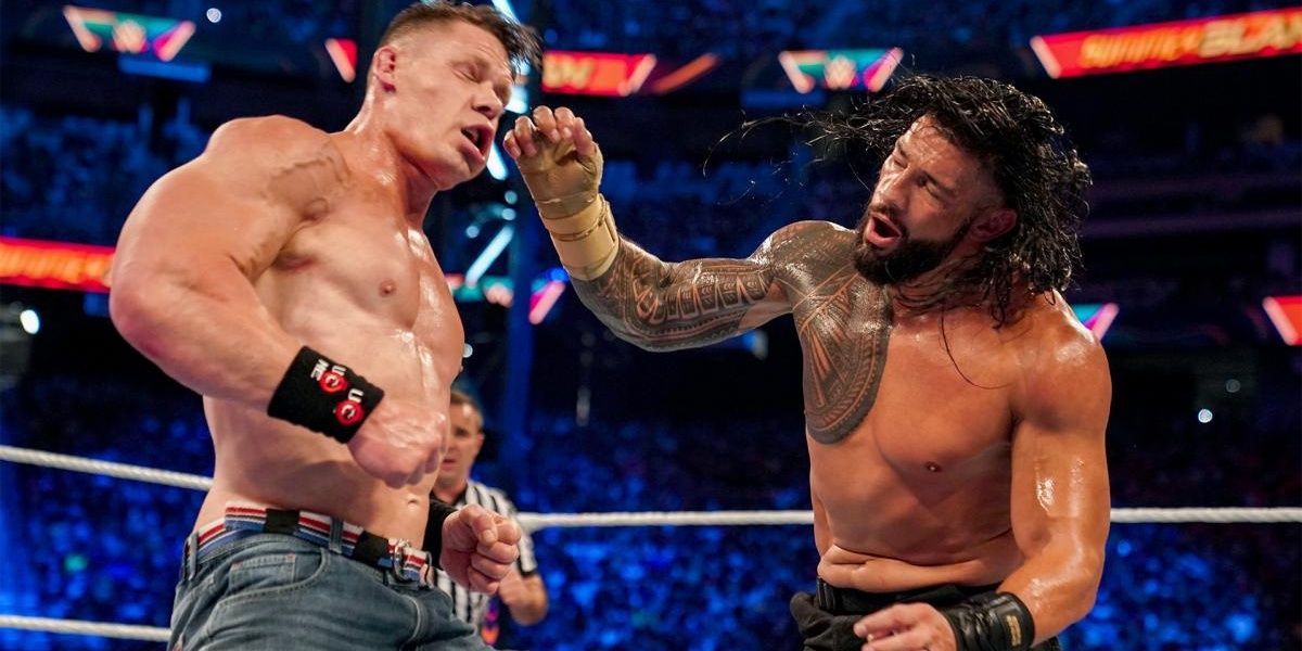 Roman Reigns v John Cena SummerSlam 2021 Cropped