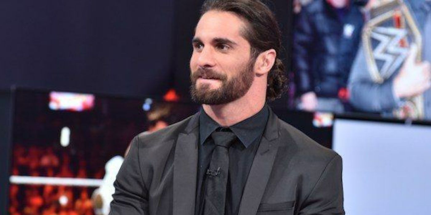 Seth Rollins in a suit