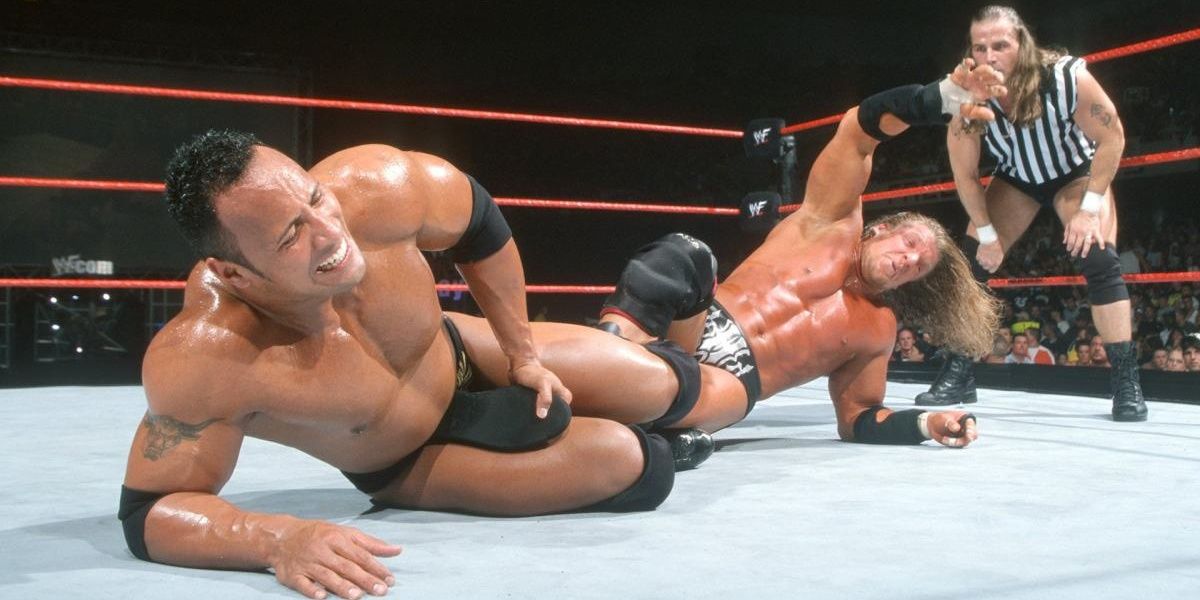 The Rock v Triple H Judgment Day 2000 Cropped