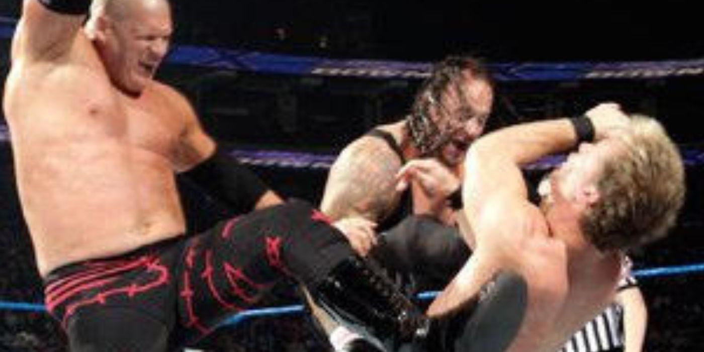 Undertaker & Kane vs Jeri-Show WWE SmackDown