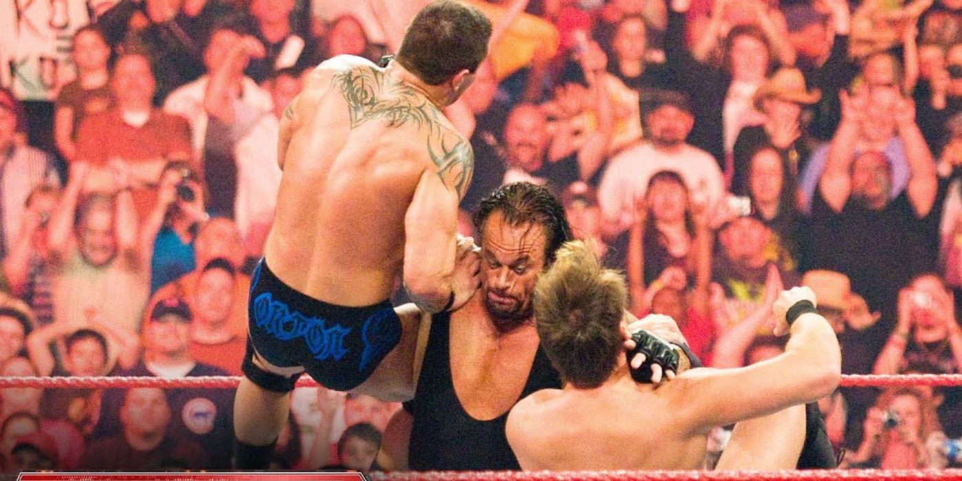 Undertaker, Chris Jericho, Randy Orton WWE Raw