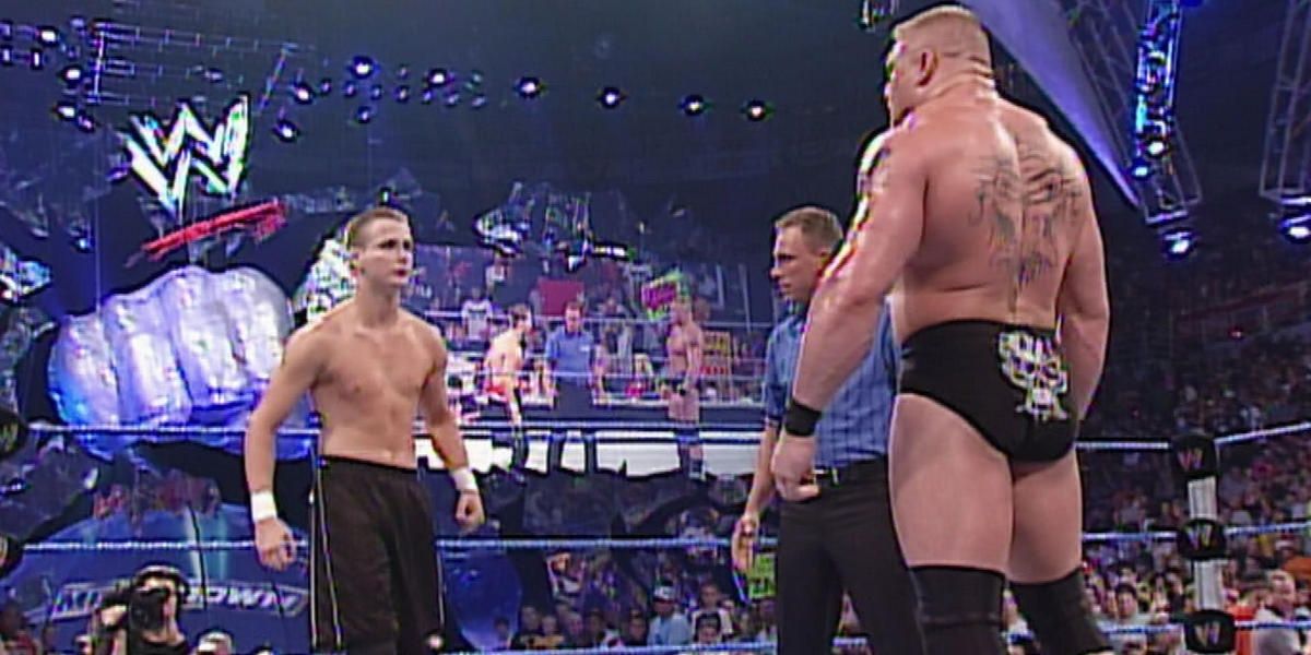 Zach Gowen v Brock Lesnar SmackDown August 21, 2003 Cropped