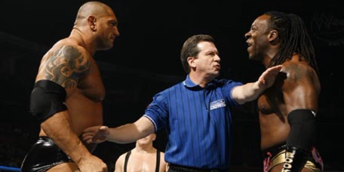 The Infamous WWE Backstage Fight Between Booker T & Batista, Explained