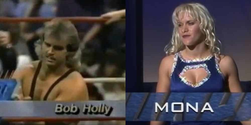 Hardcore Holly (Bob Holly) and Molly Holla (Mona) in WCW