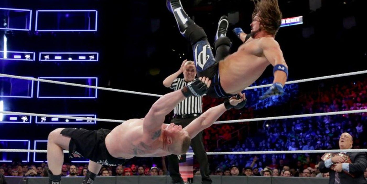 Brock Lesnar Warned AJ Styles Not To Jump When Taking Him To Suplex City
