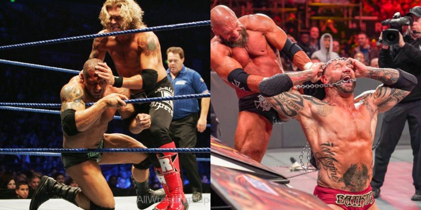 every wrestler who defeated batista singles ppv match