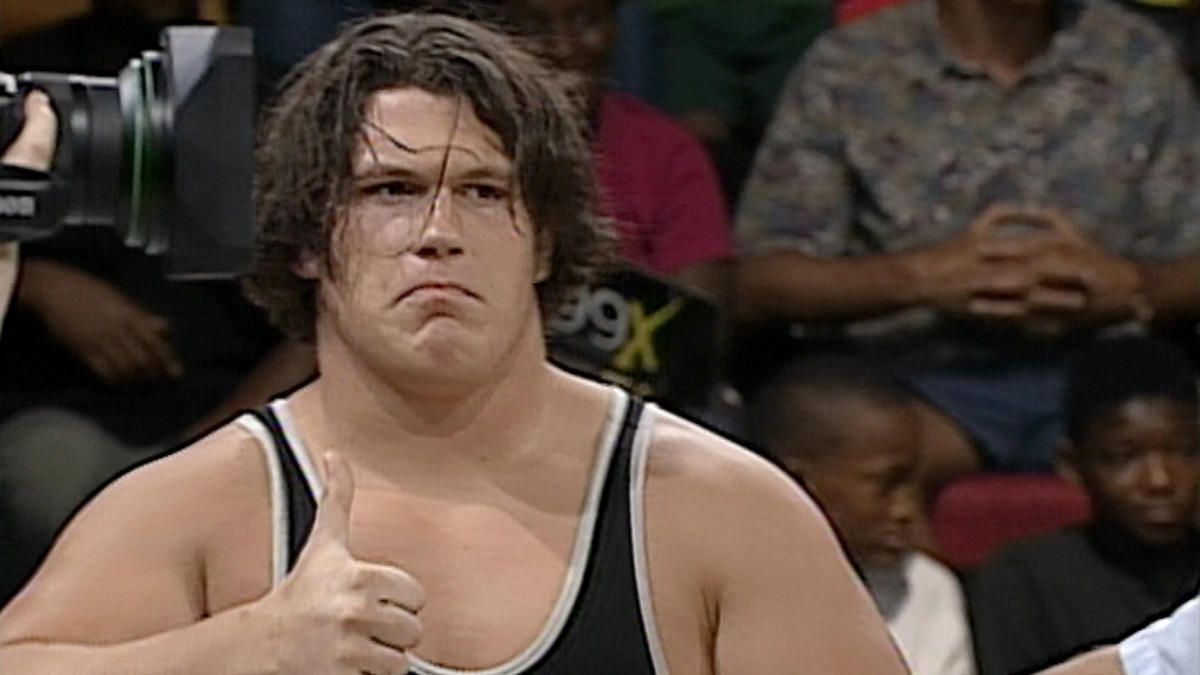 A young Rhyno appearing in WCW