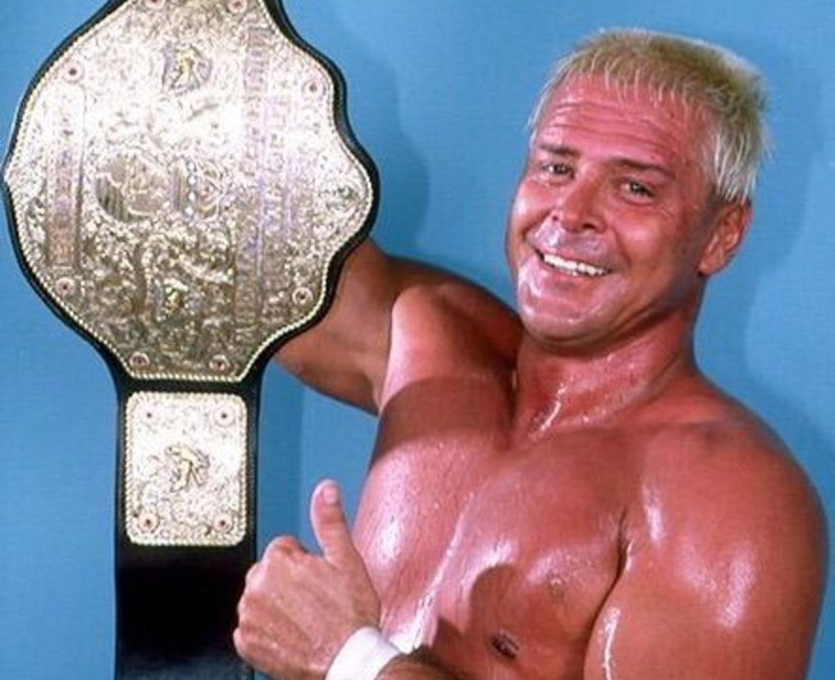 Ronnie Garvin with the NWA World Heavyweight Championship