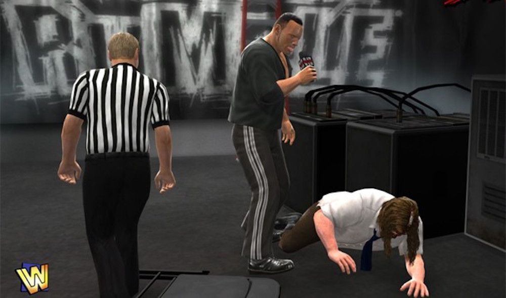 The Rock vs. Mankind in WWE '13