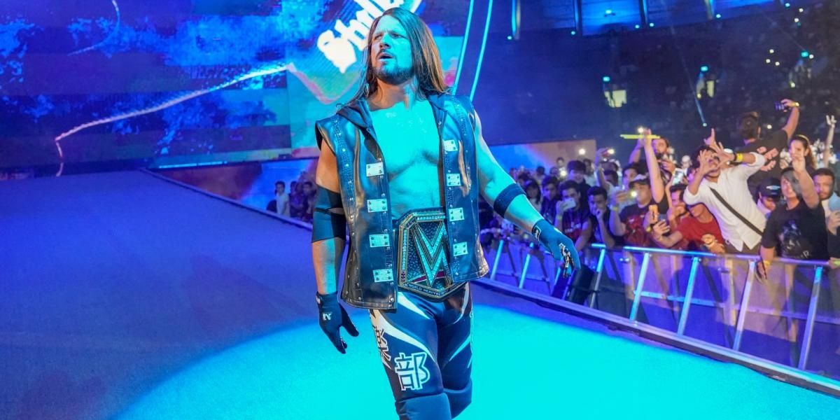 AJ Styles WWE Champion 2nd reign Cropped
