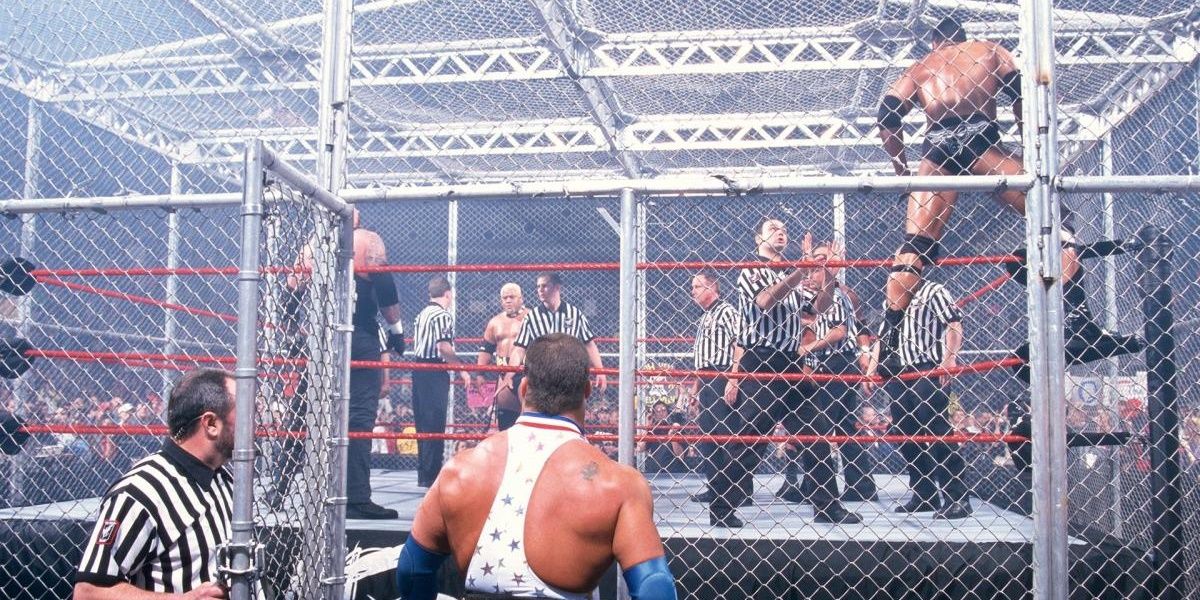 Six Man Hell In A Cell Armageddon 2000 10 Best Matches In WWE Armageddon History, Ranked