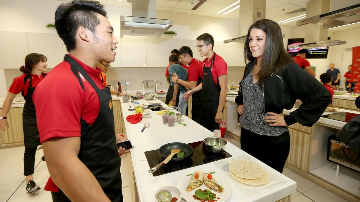 Bayley with chef