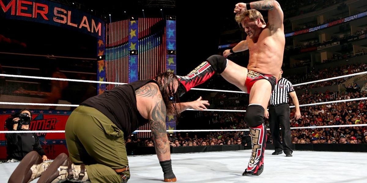 Bray Wyatt v Chris Jericho SummerSlam 2014 Cropped