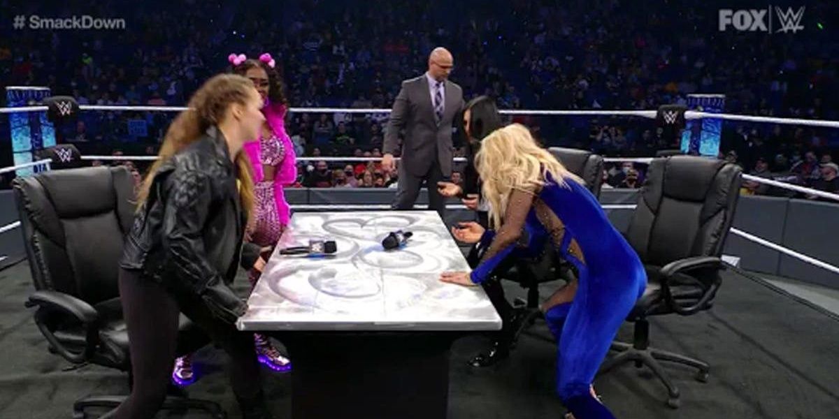 Charlotte Flair contract signing 