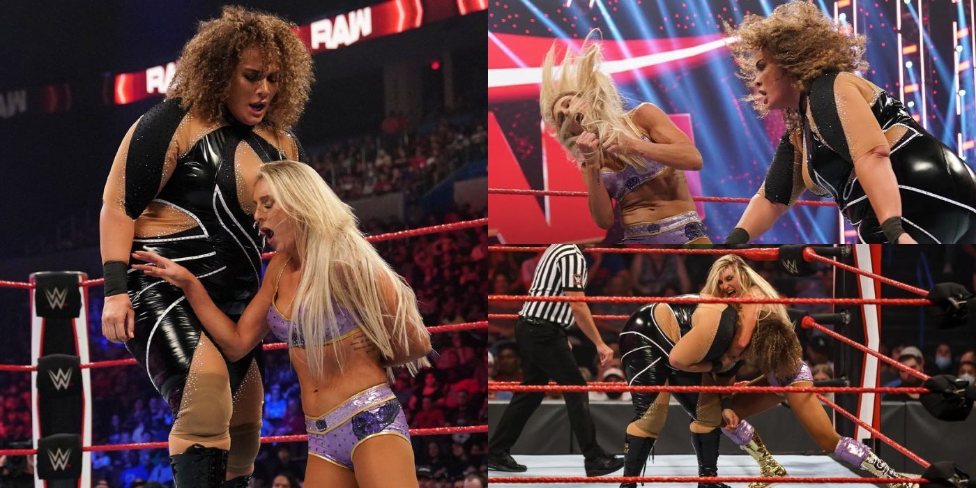 Charlotte Flair vs Nia Jax Shoot Fight WWE