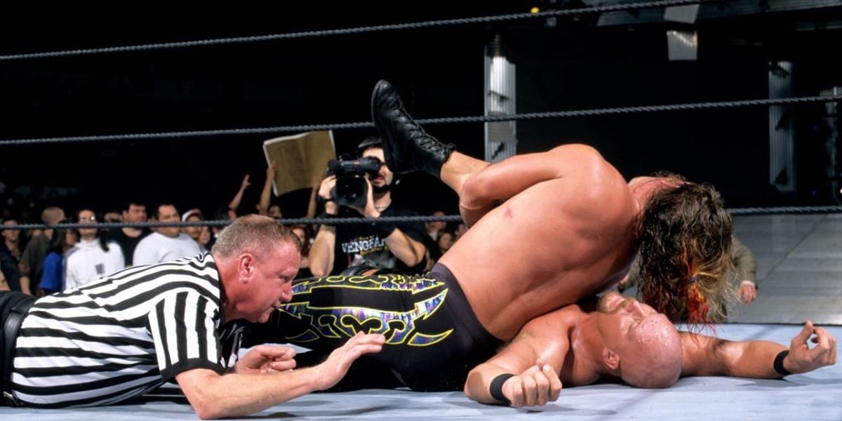 Chris Jericho v Stone Cold Steve Austin Vengeance 2001 Cropped