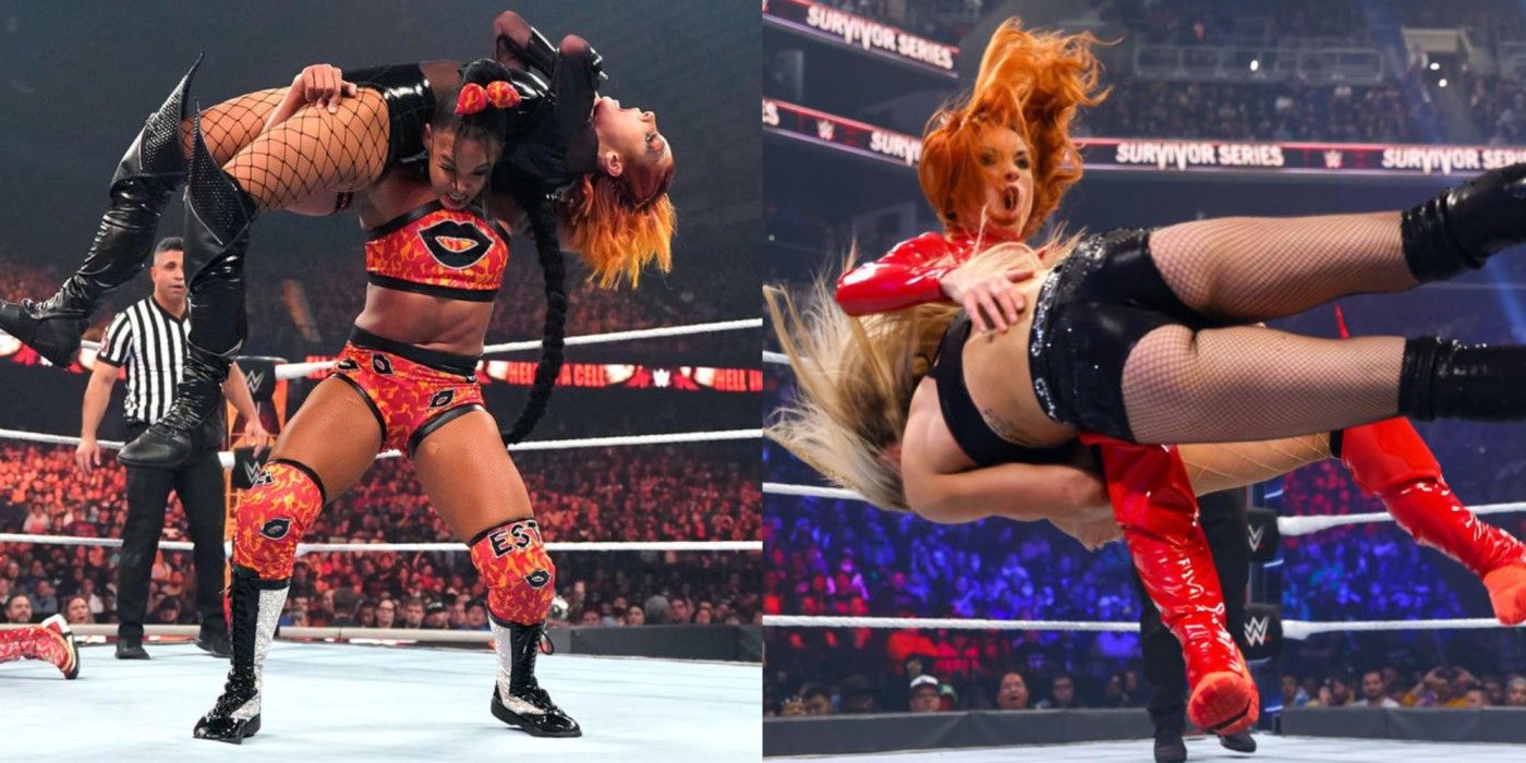 WWE Becky Lynch vs Bianca Belair vs Asuka & Becky Lynch vs Charlotte Flair