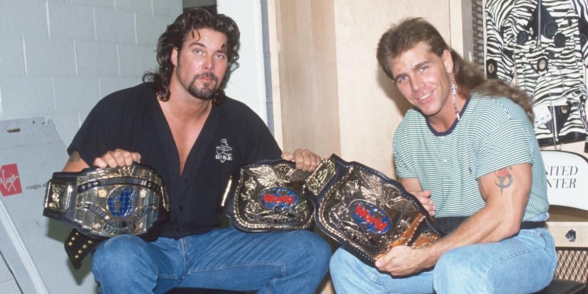 Diesel and Shawn Michaels WWE Tag Team Champions 1st Reign Cropped