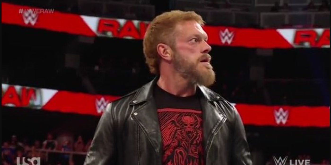 Edge Returns During Raw, Challenges Finn Balor To An "I Quit" Match