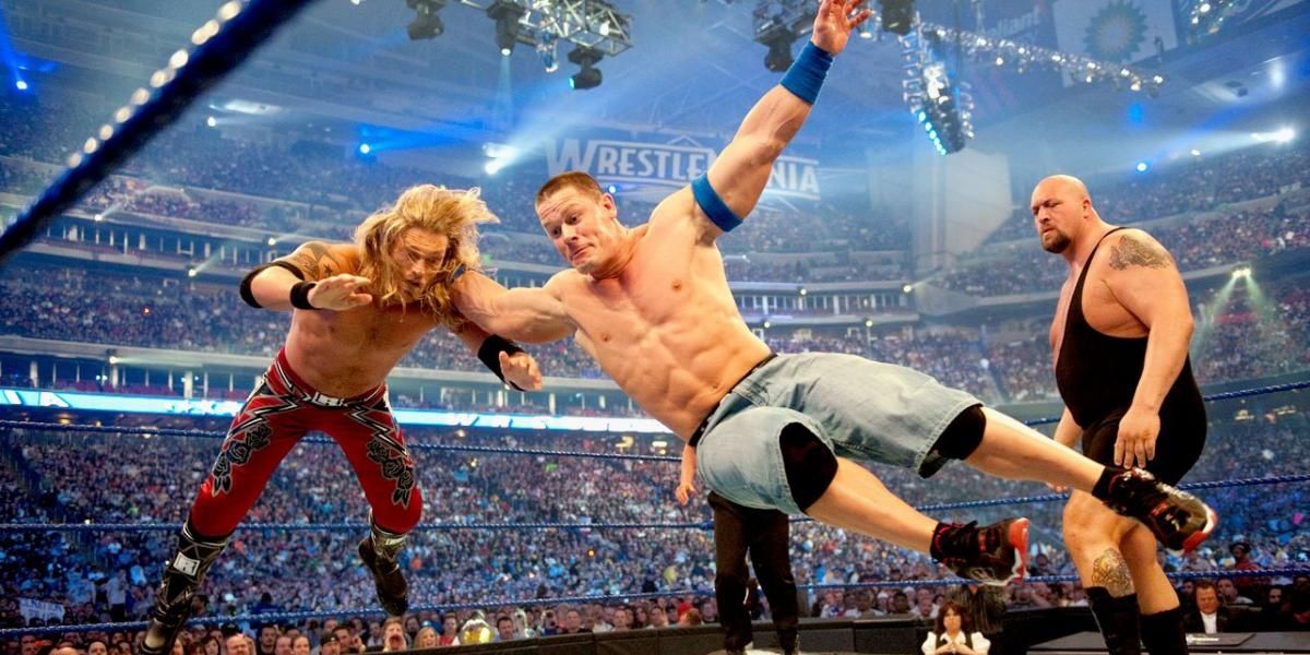 Edge v Cena v Big Show WrestleMania 25 Cropped