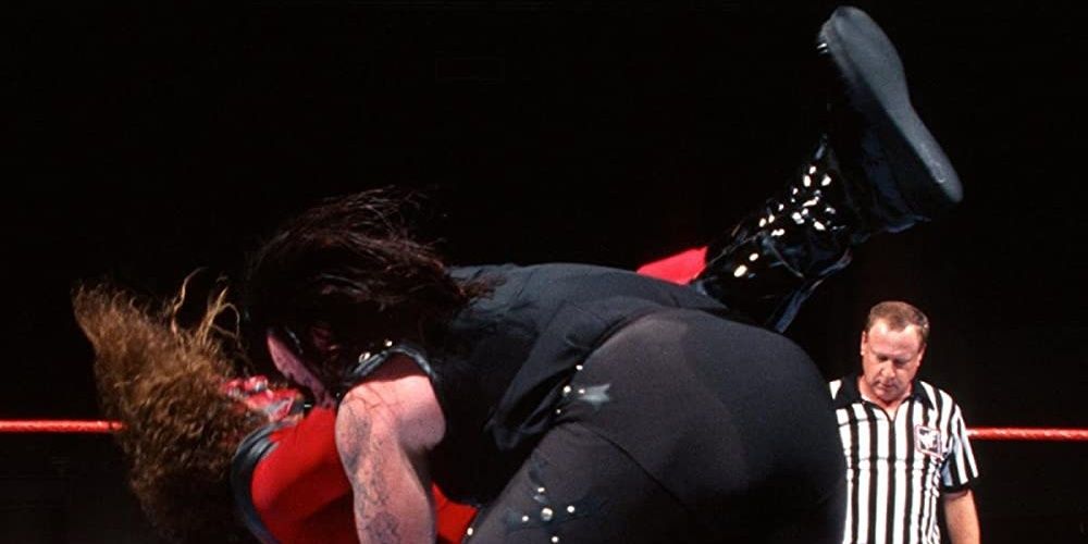Kane & Mankind v Undertaker & Austin WWF Tag Team Championship Fully Loaded 1998 Cropped