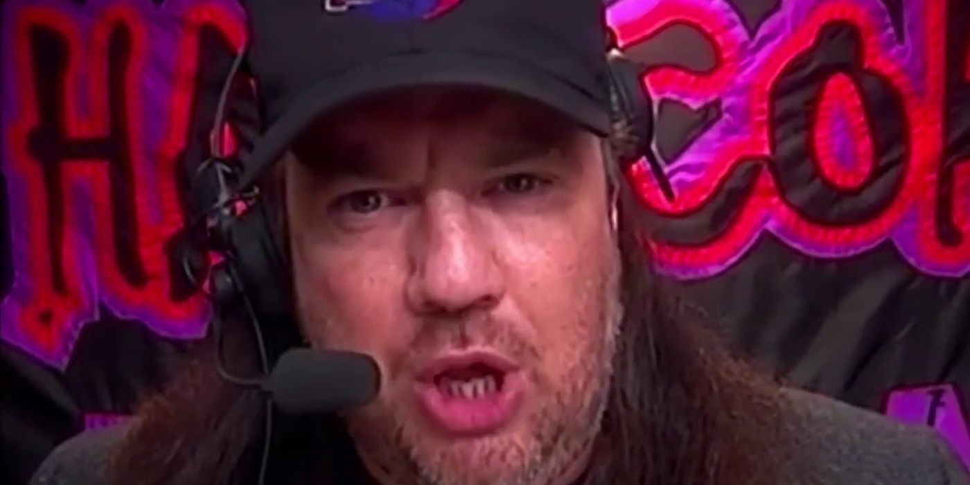 Paul Heyman cuts a promo on ECW's own network, TNN.