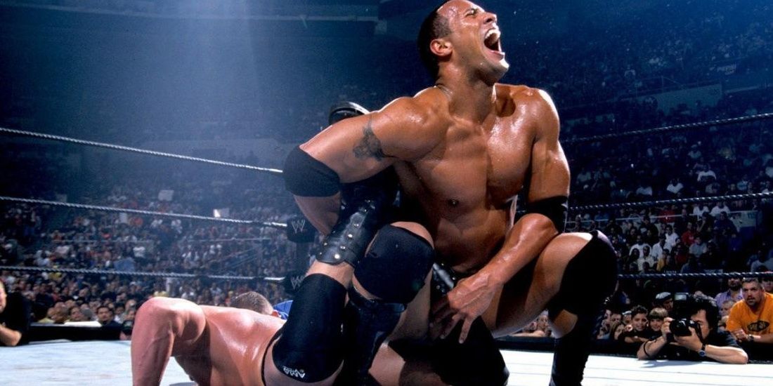 Rock v Lesnar SummerSlam 2002 Cropped
