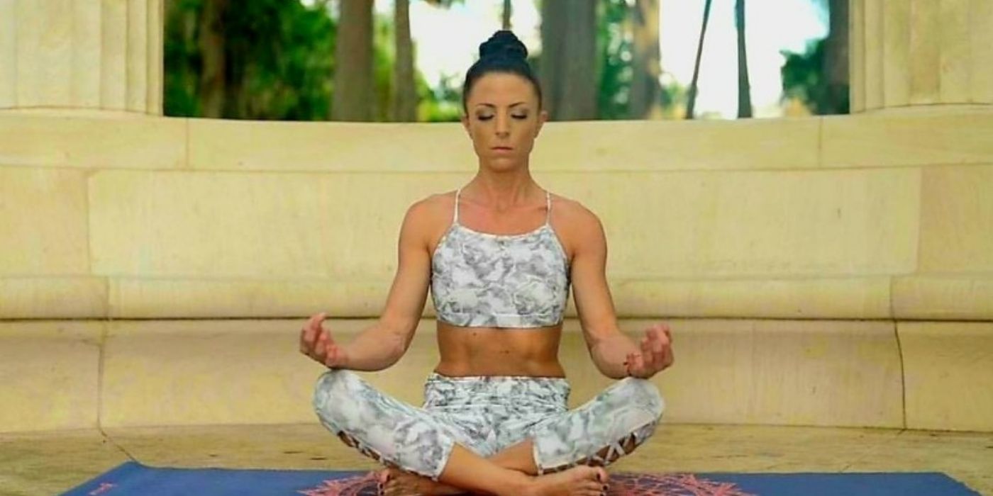 Serena Deeb doing Yoga